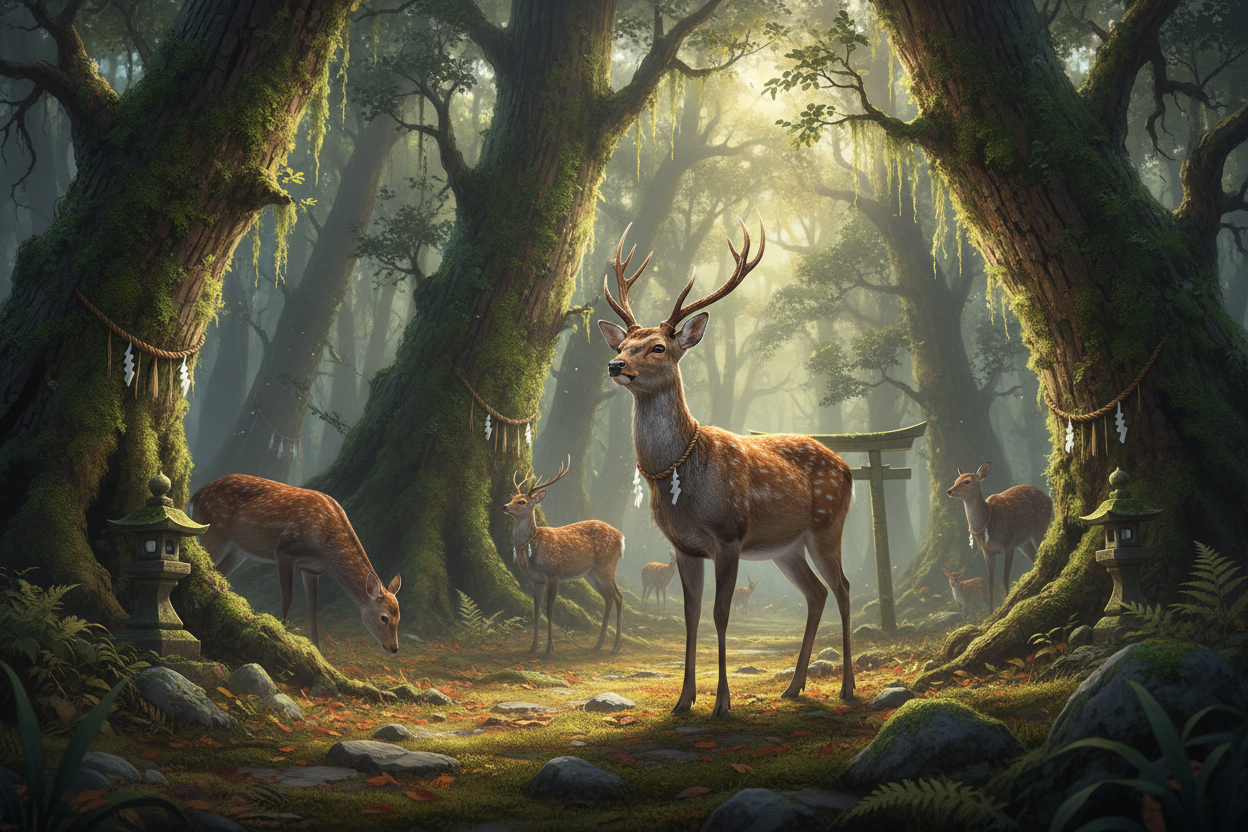 japanese deer forest